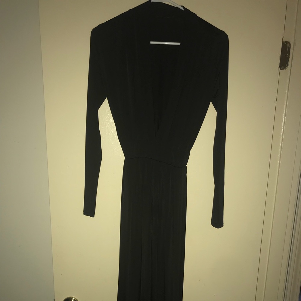Fashion Nova Black Maxi Dress w/ 2 Side Splits